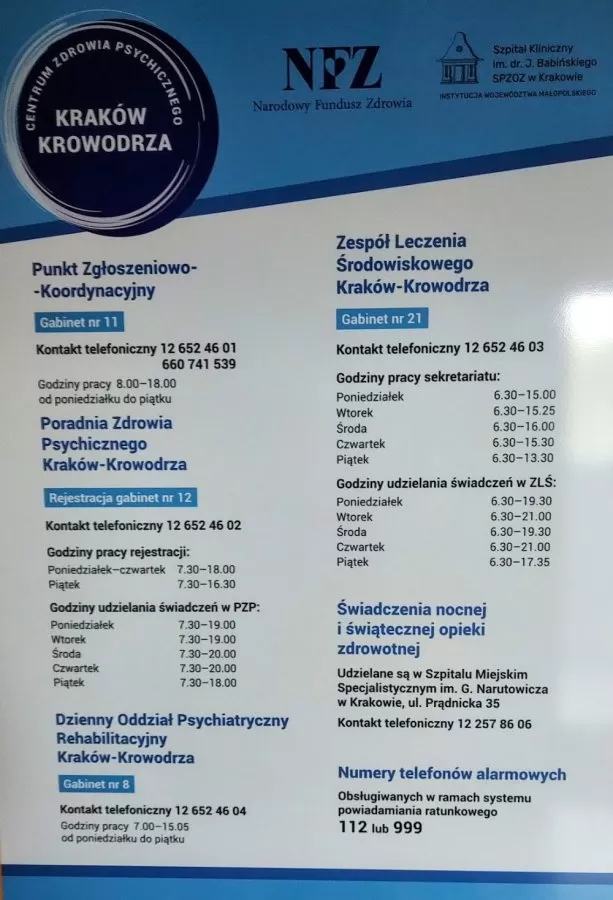 Oddział Dzienny Psychiatryczny Rehabilitacyjny Działający w ramach Centrum Zdrowia Psychicznego Kraków Krowodrza - Photo 7