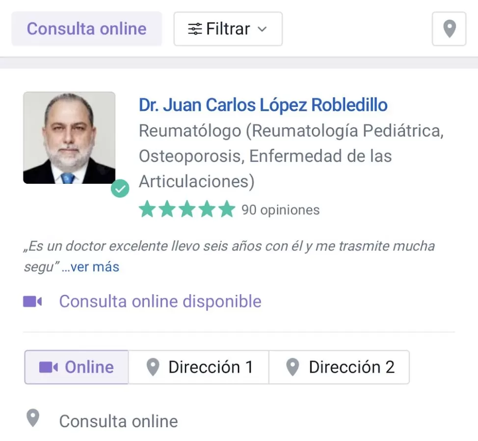 Equipo de REUMATOLOGIA del Dr Juan Carlos López Robledillo. - Photo 1