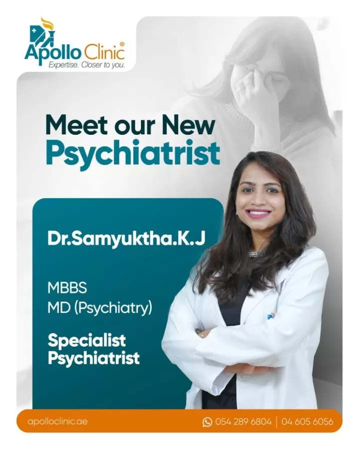 Dr. Samyuktha K.J | Psychiatrist | Mental health clinic in Al Karama Dubai| Depression|Anxiety|Addiction|Child & Adolescent - Photo 3