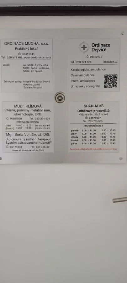 Ordinace Dejvice s.r.o. - Kardiologická, cévní a interní ambulance. Ultrazvuk břicha a měkkých tkání. - Photo 2