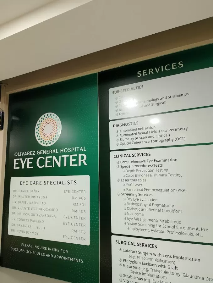 Eye Center - Olivarez General Hospital - Photo 2