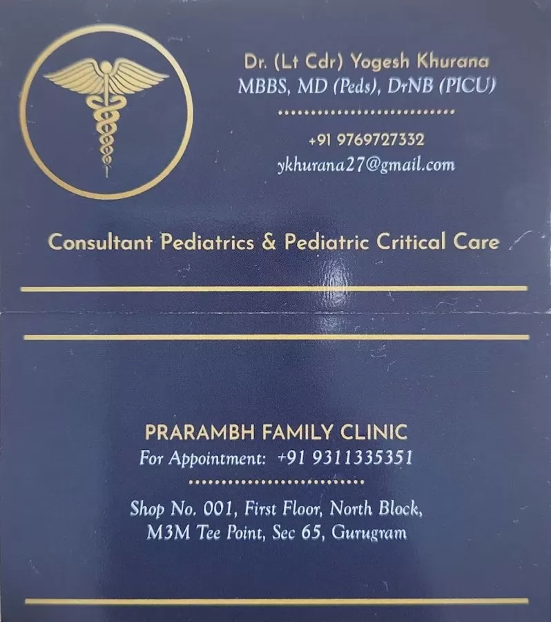 Dr. (Lt Cdr) Yogesh Khurana - Prarambh Family Clinic - Photo 1