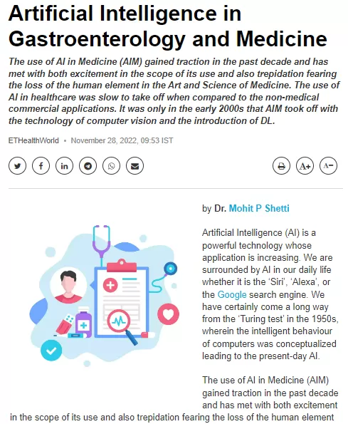 Dr. Mohit P Shetti | Best Gastroenterologist in Old Airport Road | Manipal Hospital Old Airport Road - Photo 2