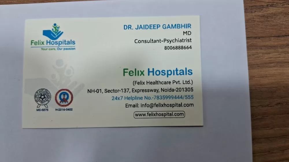 Dr Jaideep Gambhir | Best Psychiatrist Depression, Anxiety Specialist in Noida - Photo 2