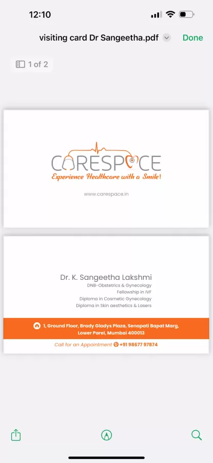 Gynecologist Dr.Sangeetha Lakshmi | Infertility | PCOD | Menopause | Cosmetic gynecology | Lower Parel, Mumbai - Photo 4