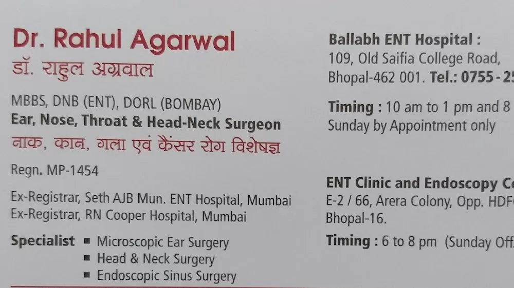 Dr Rahul Agarwal ENT Clinic - Photo 2