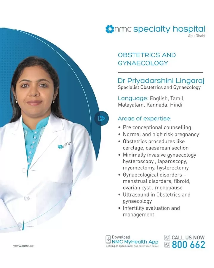 Dr. Priyadarshini Lingaraj - Laproscopic Surgeon, Obstetrician & Gynecologist |Best Doctor in ABUDHABI, UAE|Tamil| - Photo 7