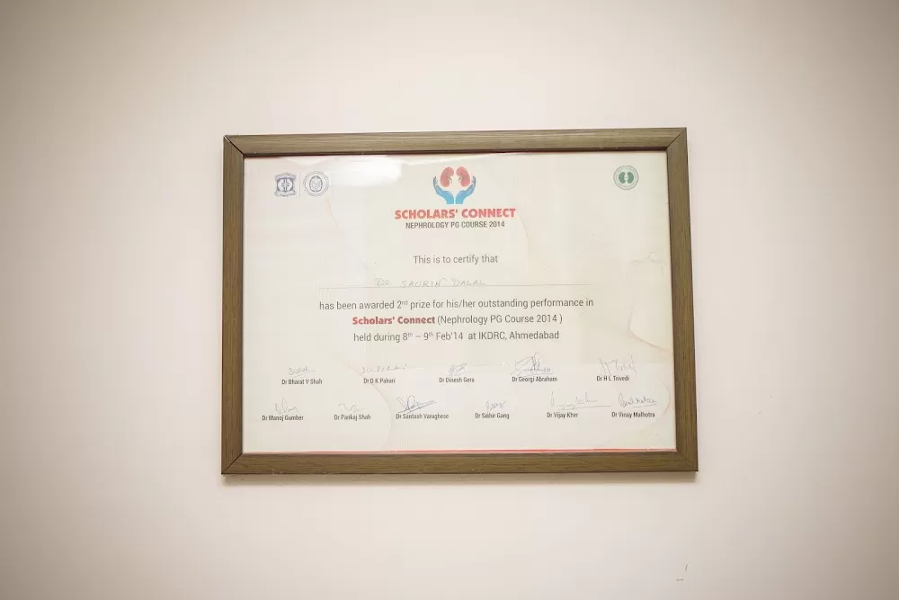 Dr Saurin Dalal - Nephrologist Doctor | Kidney Transplant | Dialysis Physician in Ahmedabad,Gujarat,India - Photo 8