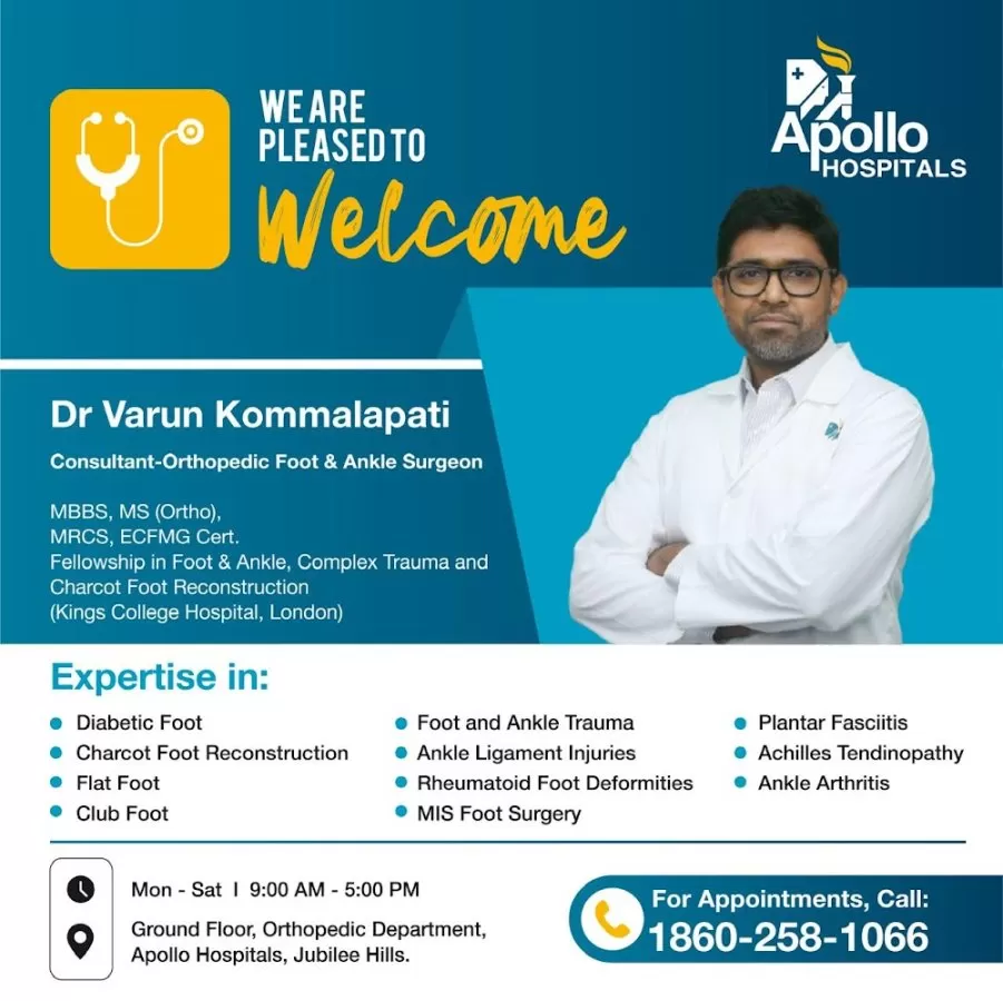 Dr. Varun Kommalapati | Consultant Orthopedic Surgeon | Best Orthopaedic Diabetic & Charcot Foot Expert in Hyderabad | - Photo 4
