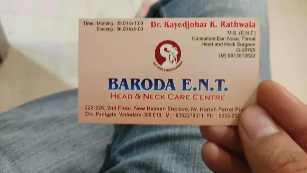 BARODA ENT HEAD AND NECK CARE CENTRE बड़ोदा ए॰एन॰टी हेड & नेक केयर सेंटर - Photo 3