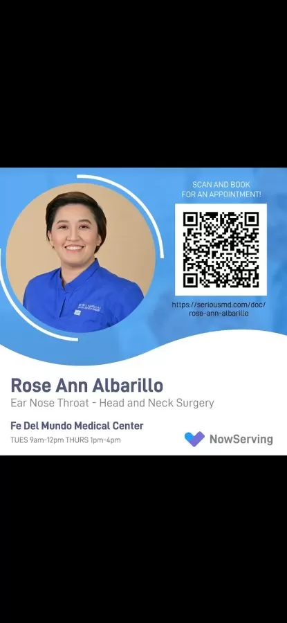 ENT Doctor Rose Ann Albarillo - Photo 2