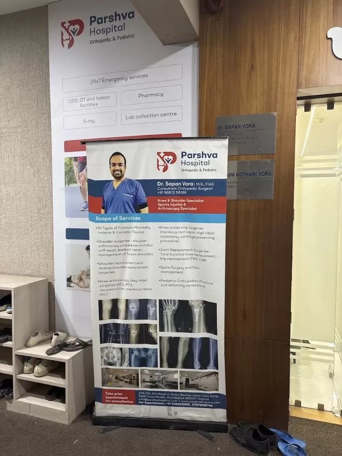 Parshva Hospital | Orthopedic and Pediatric | Dr. Sapan Vora | Dr. Jaini Vora | Arthroscopy | Knee replacement in Ahmedabad - Photo 5