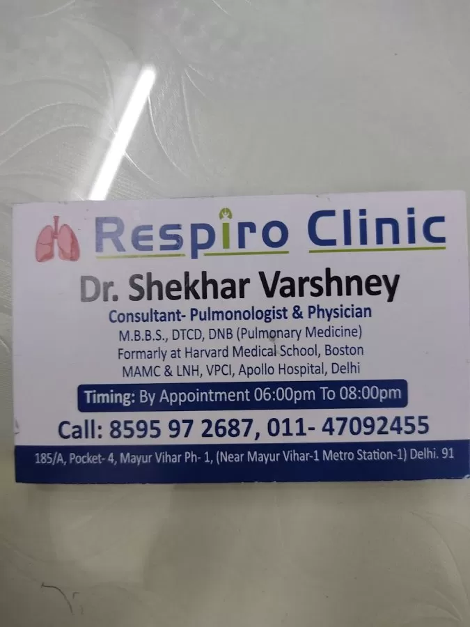 Dr Shekhar Varshney | Respiro & Child Clinic | Pulmonologist In Yashoda Superspeciality Hospital kaushambi | Delhi NCR| - Photo 6