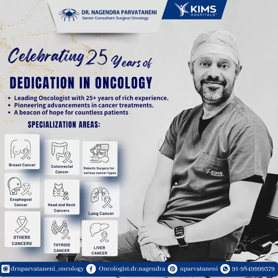 Dr Nagendra Parvataneni | Best Oncologist Hyderabad 30000 surgeries performed | Lead Robotic Surgeon | Breast, Thyroid Cancer - Photo 4