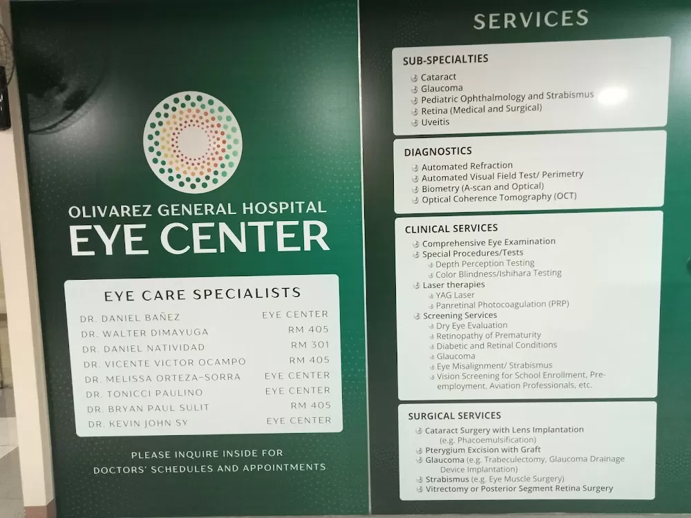Eye Center - Olivarez General Hospital - Photo 8