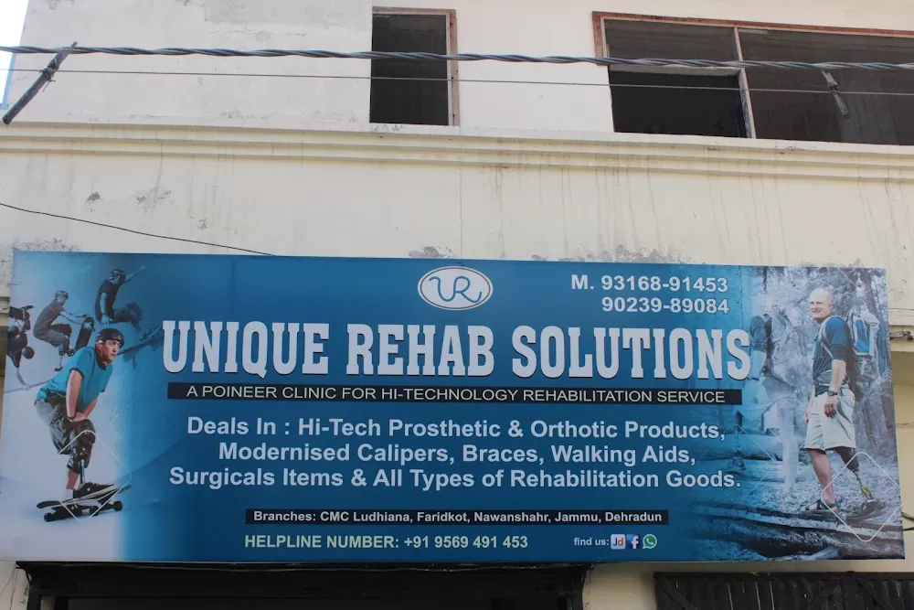 𝐔𝐧𝐢𝐪𝐮𝐞 𝐑𝐞𝐡𝐚𝐛 𝐒𝐨𝐥𝐮𝐭𝐢𝐨𝐧𝐬 - Prosthetic Parts| Artificial Limb Centre | Orthotics Services in Ludhiana - Photo 1