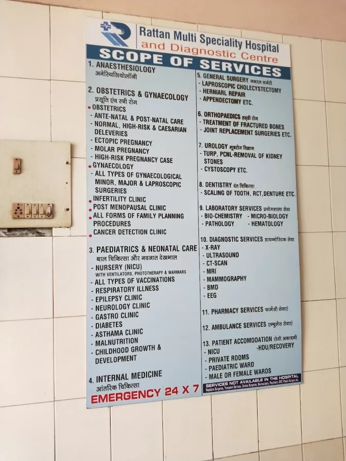 RATTAN MULTISPECIALITY HOSPITAL & DIAGNOSTIC CENTRE - Photo 4