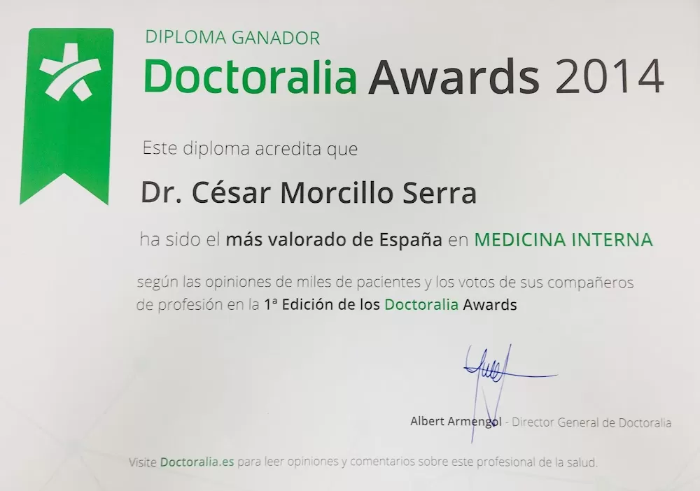 Dr César Morcillo Serra, Medicina Interna - Photo 1