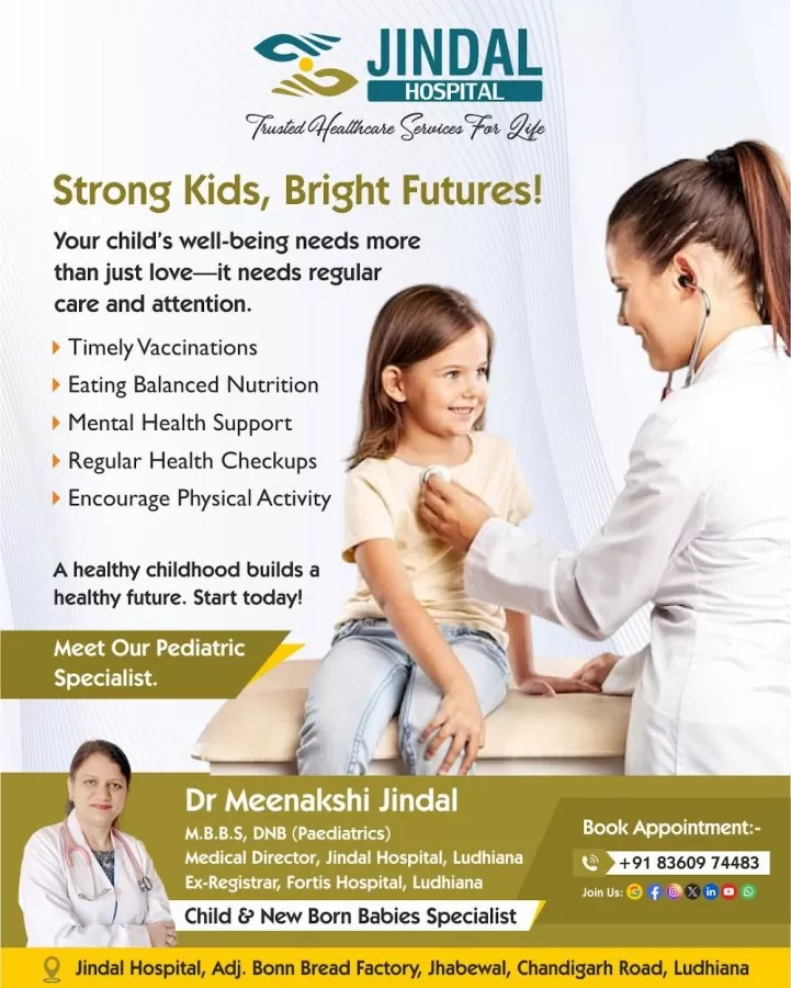 Dr Meenakshi Jindal - Best New Born Baby & Kids Doctor in Ludhiana | Jindal Hospital, Ludhiana - Photo 3