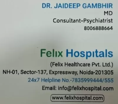 Dr Jaideep Gambhir | Best Psychiatrist Depression, Anxiety Specialist in Noida