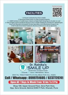 Dr Ratnika's - Smile Up Dental Clinic, OPG & Implant Center |Aligners |Braces |RCT |KIDS DENTISTRY| TOOTHACHE| LASERS