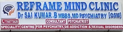 Dr B Sai Kumar ,MD(Osm) -Best psychiatrist in Hyderabad-Reframe Mind Clinic