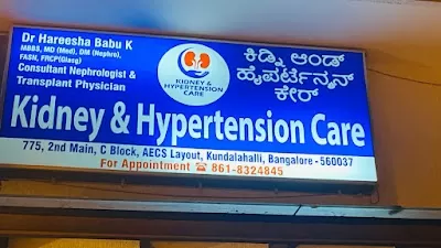 Dr Hareesha Babu Kidney & Hypertension Care